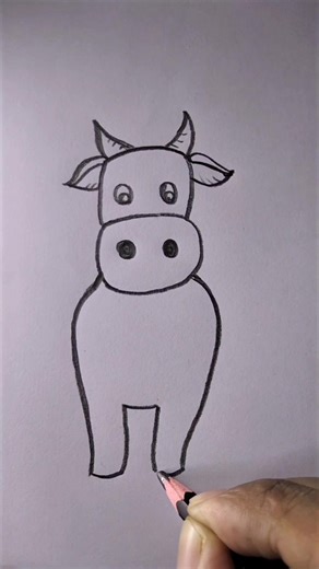 144K views · 1K reactions | Cow art with 5 step by step, #art #draw #easydraw #fblifestyle #easydrawing | Art by milon | Facebook
