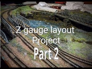 Z gauge layout build part 2. Z Scale model railway.