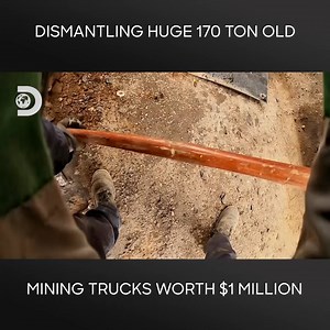 Steve and Mitch head to a closed mine where a fleet of old mining trucks have been lying for three years. The metal of the trucks is worth $1M and they need to be prepared for dismantling. | Discovery Channel Australia