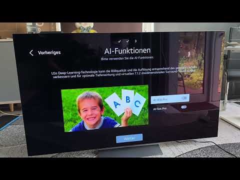 LG WebOS einrichten an einem LG OLED EVO Fernseher - Smart TV einrichten & Sendersuchlauf Anleitung