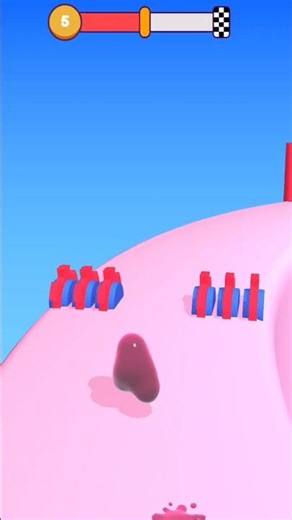 blob Runner 3d lv 06🔥 Running with funny gameplay🤯 #shorts #games #gamesshorts