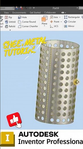 Sheet metal tutorial #autodeskinventor #inventor2025 #inventortutorial #3dmodeling #sheetmetal