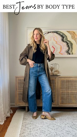 Liz Teich on Instagram: "Do you know the best👖 for your body type?? 🍎 🍐 ⏳🔻[] 👉🏻 Comment JEANS to get a 🔗 to a chart I made to make it easy for you to remember when shopping (as well as a 🔗 to the outfit/my jeans) 👈🏻 One of the most frequent things I get asked by clients is “what’s the most flattering on me?” It really varies and a lot is what YOU feel best in, so use my chart for “the best jeans by body type” as a guide and don’t let it stop you from wearing what you love. 😜 Let me kn