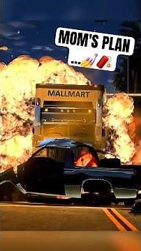 Girl Chased By SUV… But Her MOM Has the Plan! 😱 #beamngdrive