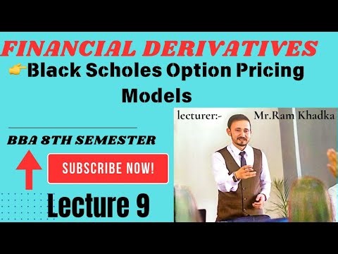 Lecture 9: Black Scholes Option Pricing Models|| BBA 8th Semester|| Derivatives Finance||