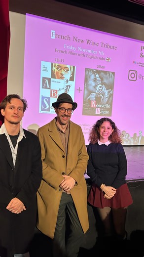 Paris Film Society on Instagram: "🇬🇧 Full house this Friday night with @parisfilmsociety at La Filmothèque! We had the amazing opportunity to watch Richard Linklater’s Nouvelle Vague and chat with the actors Matthieu Penchinat and Adrien Rouyard. The discussion was fully translated into English. A huge thank you to Matthieu and Adrien for joining us, and to our wonderful audience! 🎬✨ 🇫🇷 Salle comble ce vendredi soir avec @parisfilmsociety à La Filmothèque ! Nous avons eu la chance de découv