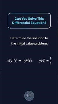 Can You Solve This Differential Equation? #maths #calculus