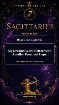 Sagittarius Horoscope Today – August 28, 2026 | Love, Career & Lucky Guidance | Astral Forecast #Sho