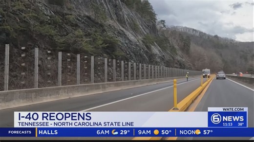 ‘They did a great job’: I-40 partially reopened at the Tennessee-North Carolina state line