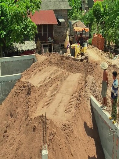 Turning muddy land into strong surface — Excavator doing the impossible! Part 13 | Bulldozer Acitve