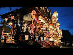 武州上野台八幡神社例大祭 2024【10月14日 花車の叩き合いと神輿還御】埼玉県深谷市の八幡神社の祭礼です。規模は小さいですが素晴らしいお祭りでした。