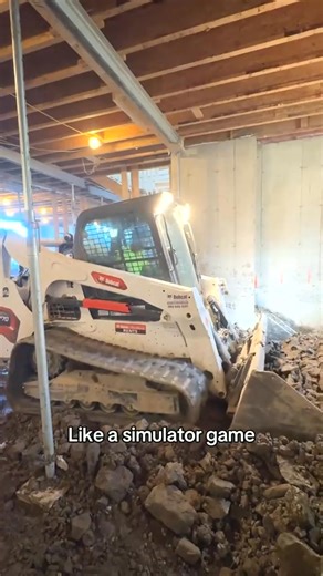 Lowering the basement with the Bobcat T770. The soil here is extremely heavy, and even for this machine it’s a tough job to handle Construction #HeavySoil #BobcatT770 #ConstructionLife #BasementExcavation #RightCompany | John Meza