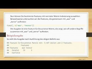 Wie man Features in einer Co-Occurrence-Matrix mit Quanteda effektiv auswählt und untersucht