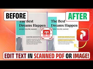 How to Edit Text in Scanned PDF or Image | Best OCR PDF Editor #ocr #editpdf #PDFEditing
