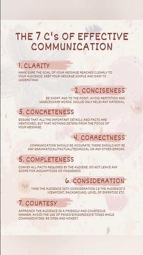 7cs of effective communication