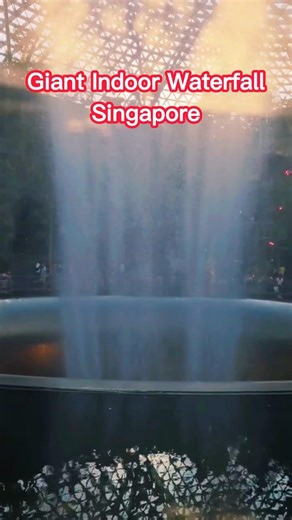 World’s Tallest Indoor Waterfall 🌧️ | Rain Vortex Singapore #shorts #shortsfeed #shortvideo #short
