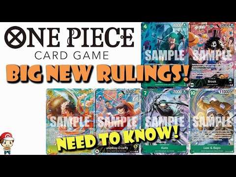 Big New One Piece TCG Rulings You NEED to Know! Surprise FAQ! (One Piece TCG News)