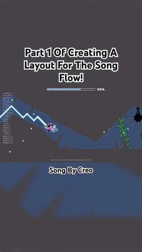 Part 1 Of Creating A Layout For The Song Flow By Creo! #geometry #geometrydash #creo #layout #flow