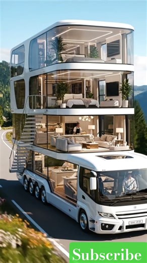 inside world’s First 3-Level Glass Motorhome Unreal Luxury on American Roads