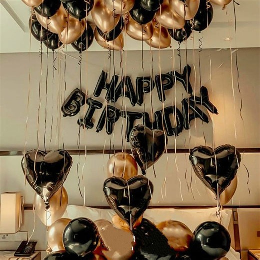 Black & Gold Birthday Balloon Kit: Classy Milestone Party Decor Chic Celebration Display - Etsy