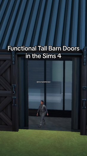 Here’s how you can get bigger barn doors with the new Sims 4 Horse Ranch Pack! ☺️ #msmakeitshake #sims4 #ts4 #sims4horseranch #sims4nocc #barnhouse #sims4buildingtips