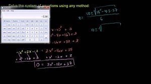 Quadratic system with no solutions