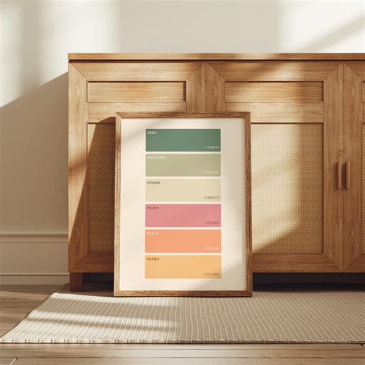 Soft Spring Vibes Color Palette · Warm Greens & Pastels (digital Download) - Etsy