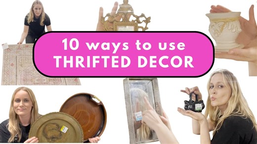 Transform inexpensive thrift store finds into luxury home accents