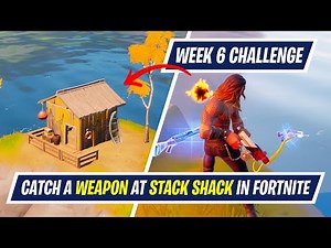 Catch a weapon at Stack Shack in Fortnite