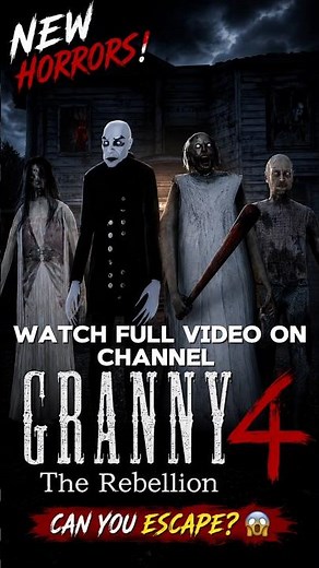 Granny 4: The Rebellion - All Endings & Secrets (4K) #granny #trending