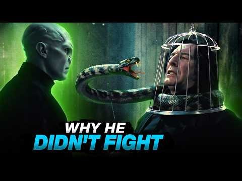Why did Severus Snape not save himself from Nagini? #harrypotter