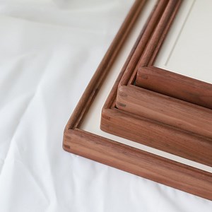 Solid Wood Picture Frame: Rustic Walnut & Teak Photo Frames - Etsy