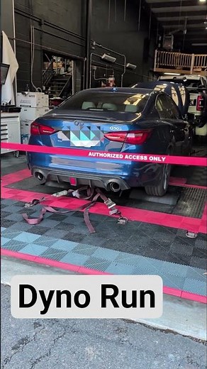 Q50 Red Sport Dyno Run. Downpipe, Exhaust, CAI Tuned 93. #redsport #vr30 #vq37 #infiniti #q50 #dyno