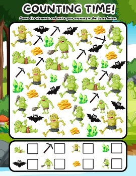 I spy Printable Preschool Count and Write Activity book 100th Day Of School