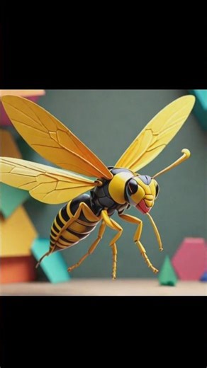 Wasp Making Out of Yellow Paper - DIY Paper Craft Ideas #kagaz