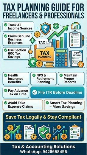 Freelancers Tax Kaise Bachaye? 💰 Smart Tax Planning Tips | ITR Filing Guide 2026