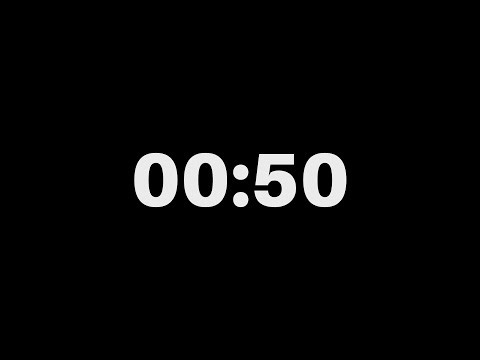 50 Seconds [00:50] Countdown Timer – Simple & Silent