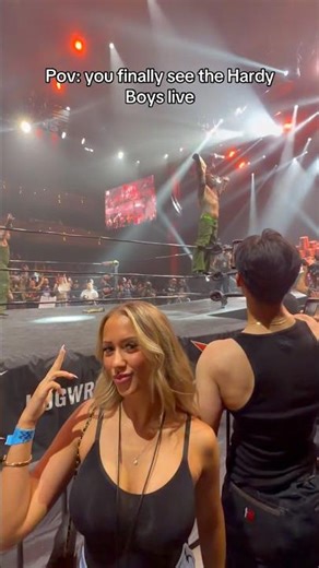 I finally saw the Hardy Boys live 🙏❤️🫶#wwe #jeffhardy #hardyboys