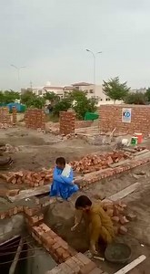 Brick work at D H A phase 8 by #kdbuilders #KD | KD Builders & Associates