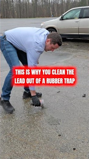 This is why you clean the lead off of a gun range trap #gunrange