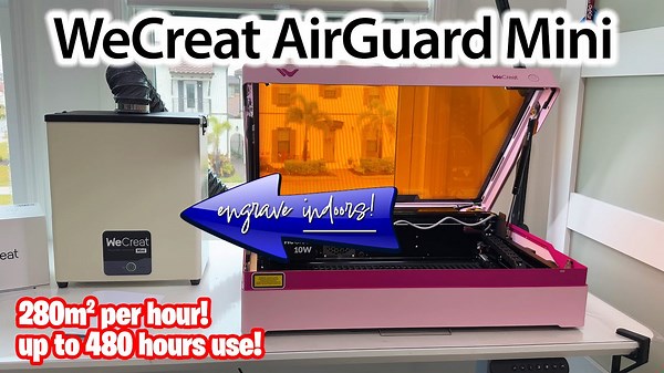 WeCreat AirGuard Mini Fume Extractor Review – Engrave Indoors With Ease