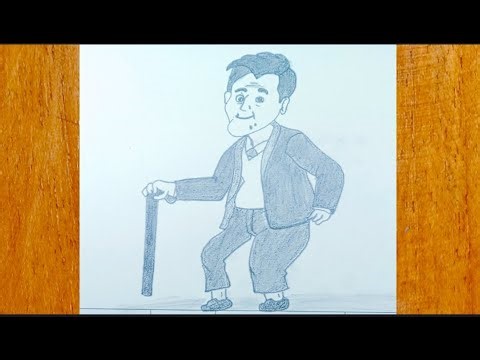 Cartoon man sketch tutorial| Easy man drawing step by step guide|