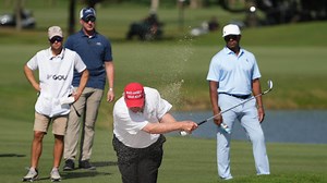 Donald Trump apparently won Senior Club Championship with a 68; President-elect has been quiet