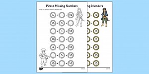 Missing Numbers to 10 Worksheet