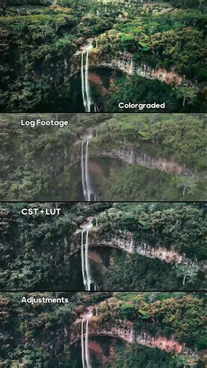 Epic Reveal | DLog-M Drone Footage vs Cinematic Colorgrade #shorts