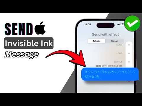 How To Send Messages with Invisible Ink on iPhone | iMessage Special Effects 2026