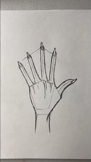 Easy hand drawing tutorial for beginners🤚