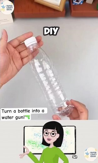 Make a Water Gun from an Empty Bottle & Spray Nozzle 💦 Easy DIY!