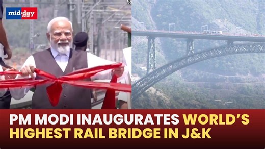 PM Narendra Modi inaugurates World’s Highest Rail Arch Chenab Railway Bridge