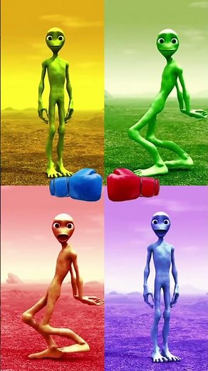 Funny Alien Dance Battle Dame to cosita #9 #aliendance #elchombo #coffindance #funny